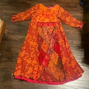 Colorful vintage vibe dress